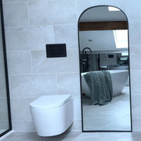 Yōko Black Metal Gentle Arch Mirror – 150cm x 60cm Stylish Reflection