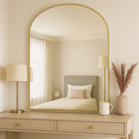 Yoko - Gold Metal Gentle Arch Mirror - 120cm x 95cm