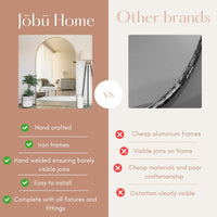 Yoko - Gold Metal Gentle Arch Mirror - 120cm x 95cm