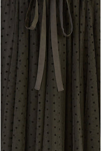 Yumi Black Mesh Heart Print Tulle Skirt