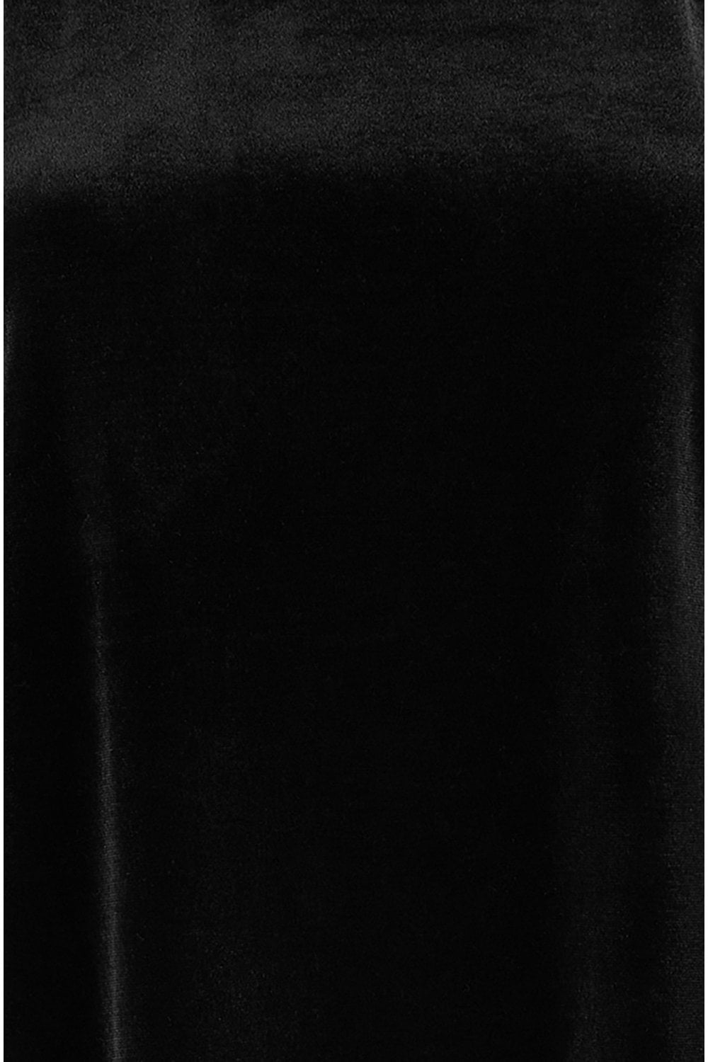 Yumi Black Velvet Tunic Dress with Pleated Balloon Sleeves And Tie Back