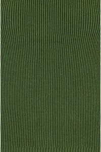 Yumi Green Rib Knitted Midi Column Skirt