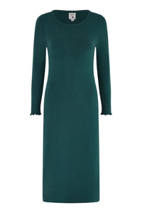Yumi Green Sparkle Knit Midi Dress - Perfect for Any Occasion