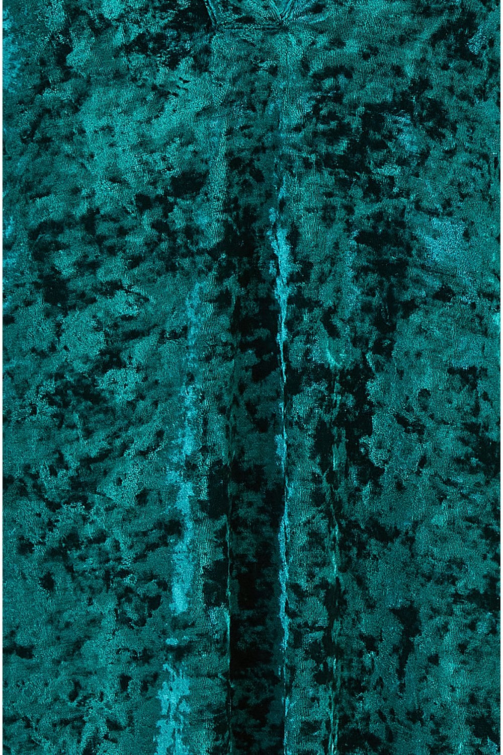 Yumi Green Velvet Tunic Dress With 3/4 Sleeves