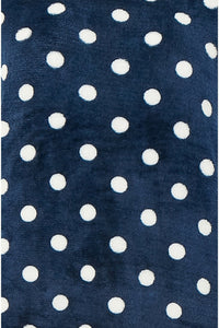Yumi Navy Spot Super Soft Fleece Pyjamas