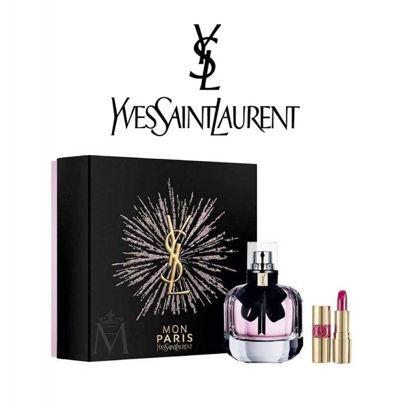 YSL Mon Paris Gift Set for Women 50ml EDP + Lipstick