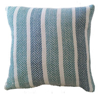 Zara Striped Indian Cotton Cushion Covers for Indoor Outdoor Decor Super Soft with Discreet Zipper in Grey Ochre Teal Blush Pink Various Sizes by OLIVIA ROCCO